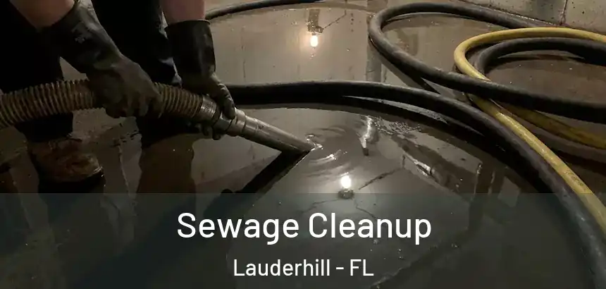 Sewage Cleanup Lauderhill - FL